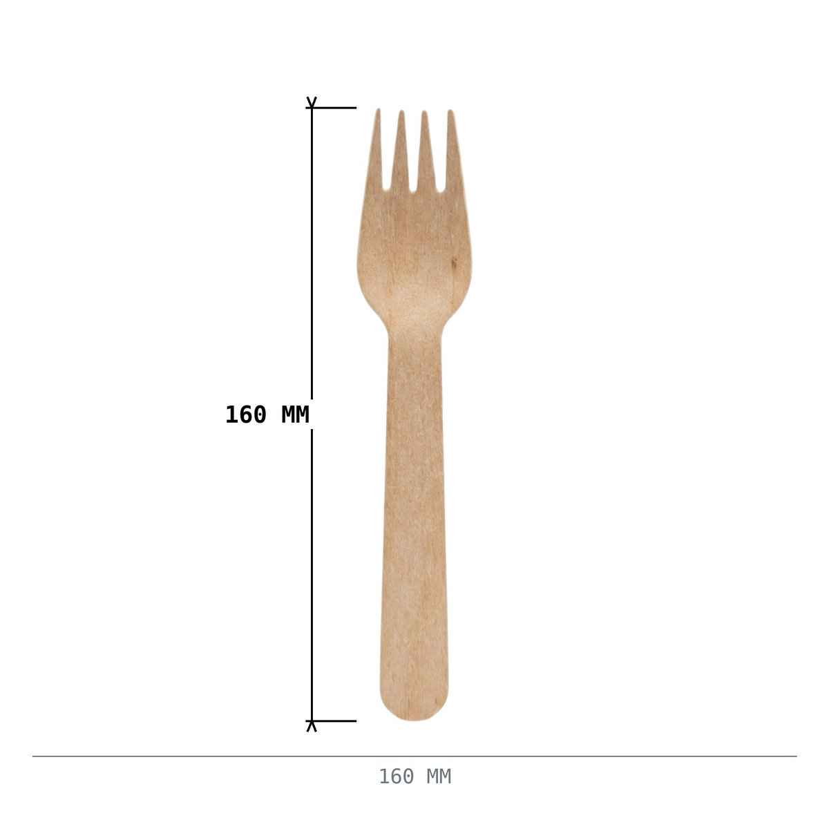 Holz Gabel 16cm 2500 Stück