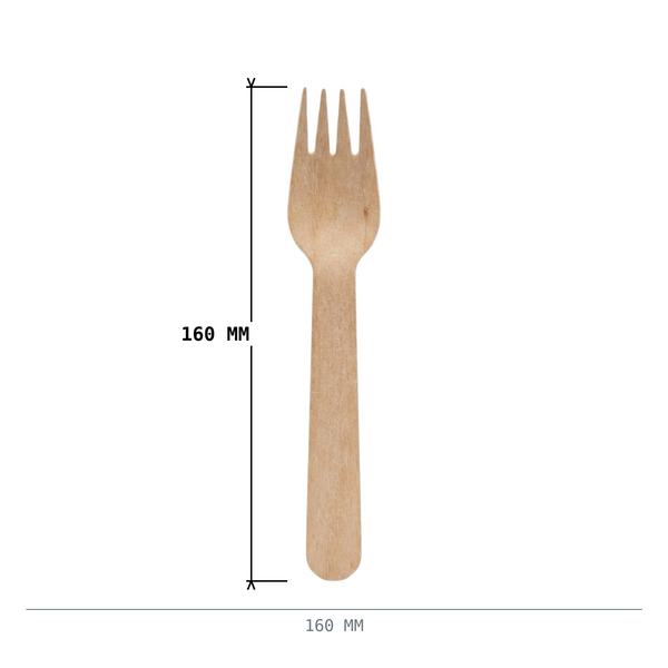 Holz Gabel 16cm 2500 Stück