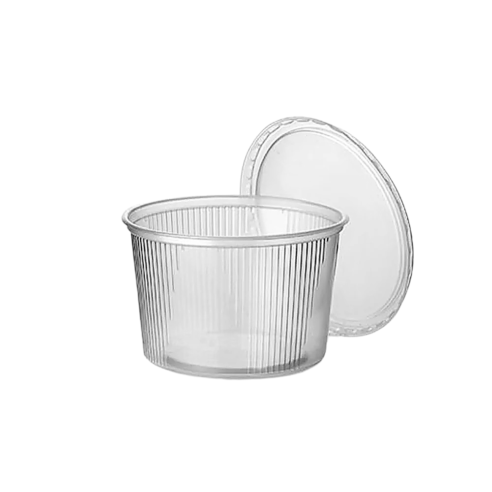 Feinkostbecher 250ml PP rund mit Deckel 250 Stück
