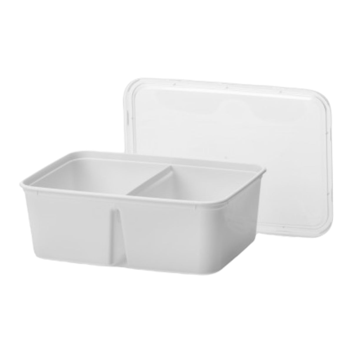 PP Schale weiß 750ml 2-geteilt 500 Stück