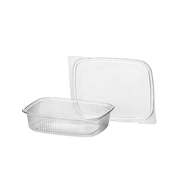 Feinkostbecher 125ml PP eckig mit Deckel 250 Stück