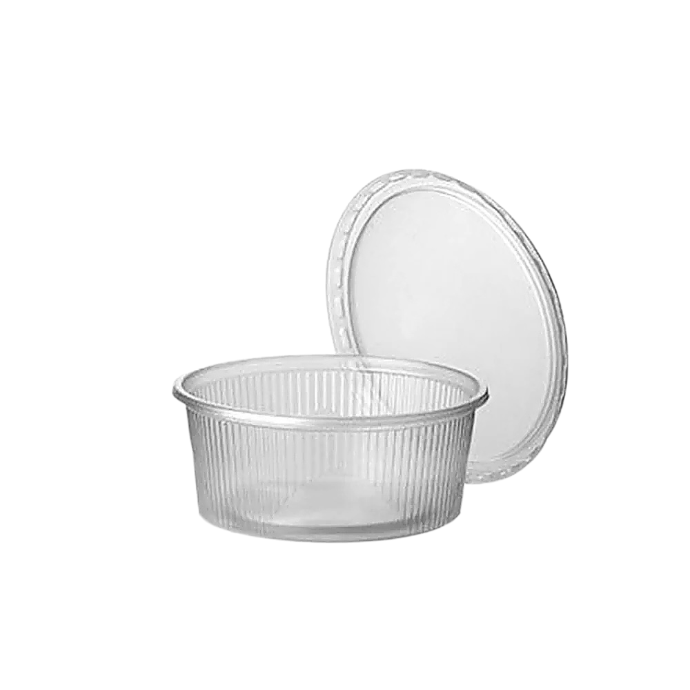 Feinkostbecher 125ml PP rund mit Deckel 250 Stück
