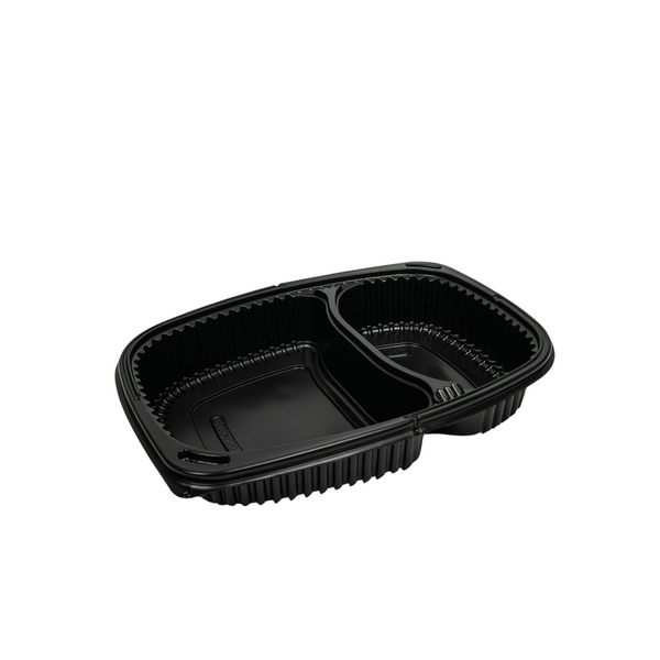 Menüschale PP 2-geteilt schwarz COOKIPACK 320 Stück