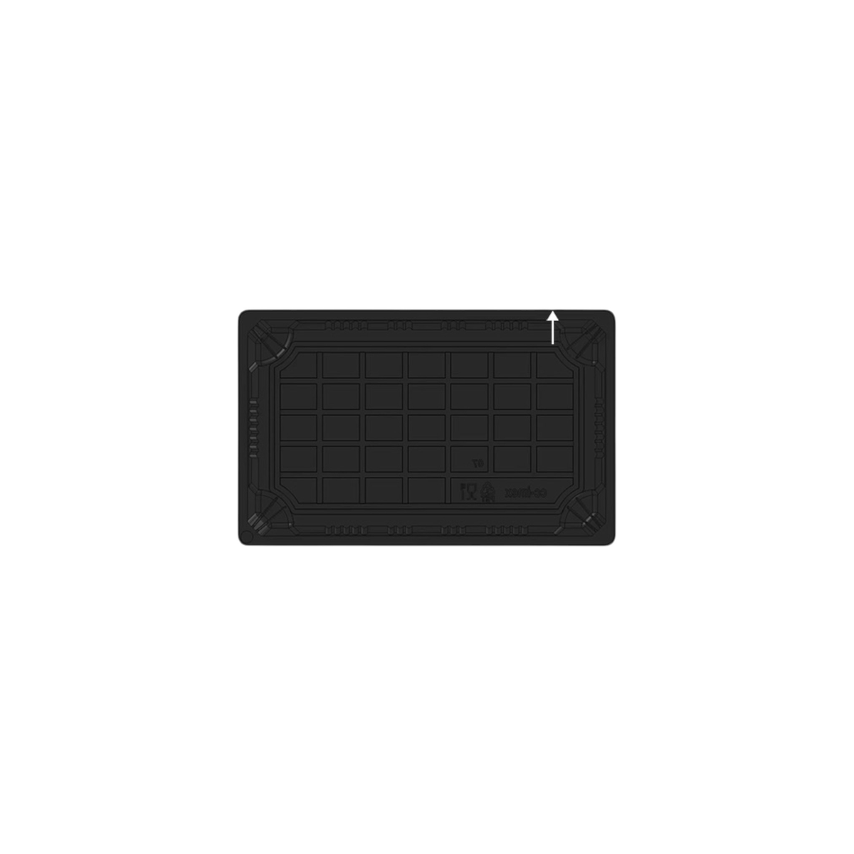 Sushi Box #07 schwarz PET 215x135x50mm mit Deckel 400 Stück