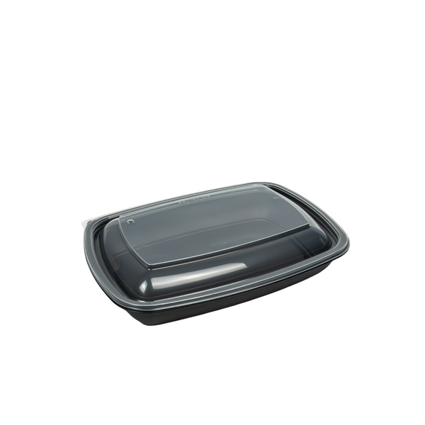 Rechteck Schale PP schwarz 600ml Fastpac 300 Stück
