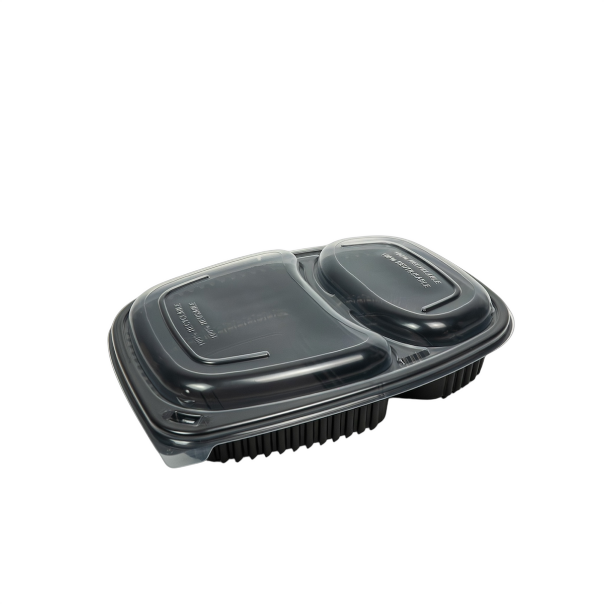 Menüschale PP 2-geteilt schwarz COOKIPACK 320 Stück