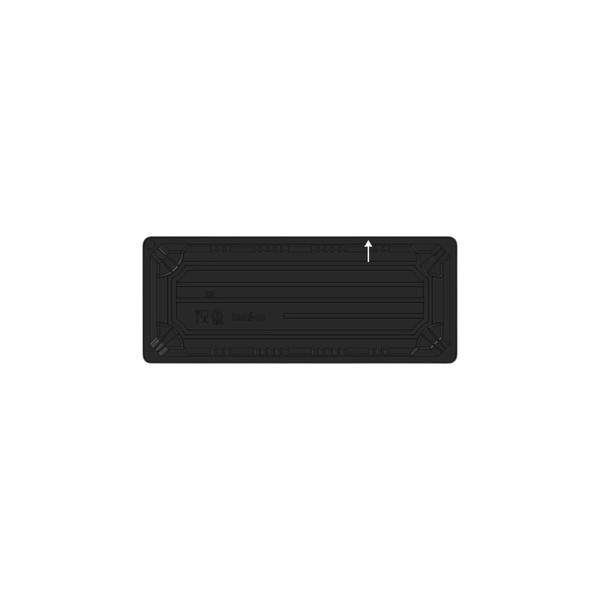 Sushi Box #02 schwarz PET 220x90x50mm mit Deckel 400 Stück